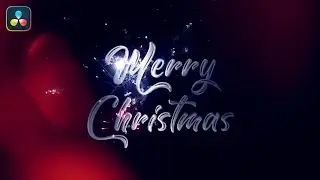 Christmas & New Year Greetings Animation in DaVinci Resolve - Easy Tutorial