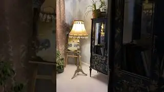Старый торшер и его новая жизнь #перекраскамебели #редизайнмебели #diy #дизайнинтерьера #творчество