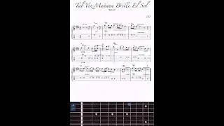 Como tocar TAL VEZ MAÑANA BRILLE EL SOL “Jaf” (Solo Guitarra) - Video Partitura 🎼 #jaf