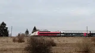 Un TGV Lyria euroduplex vers Frasne