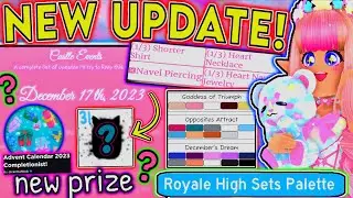 NEW ROYALE HIGH UPDATE OUT! NEW ITEM CONFIRMED, NEW BADGE & TOGGLES CHANGES! ROBLOX Glitterfrost