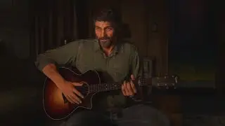 Joel plays the guitar and sings Ellie a song (Pearl Jam - Future Days) The Last of Us Part II
