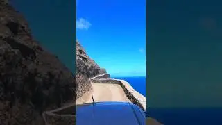 Scenic seaside road on cliffs to Fontainhas.Cape Verde. #nature #amazing #tourism