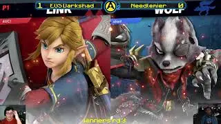 EGS Darkshad(Wolf, Shulk) vs Needlemier(Link)  Arcade Legacy #51 SSBU  Winners rd 3