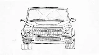 How to draw Mersedes-benz #как #нарисовать #машину #поэтапно #how #to #drawing #cars #rasm #chizish