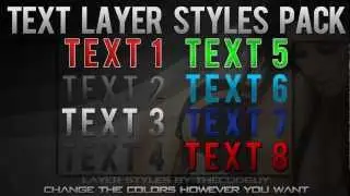 Photoshop Text Layer Styles Pack (PSD File)