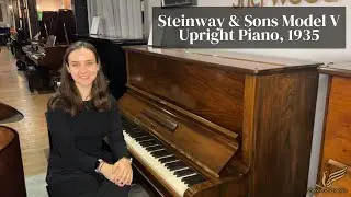 Steinway & Sons Model V Upright Piano, 1935 | Review & Demo | Sherwood Phoenix