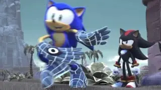 Sonic and Shadow existing together before sega separates them again