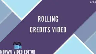 Rolling Credits Video | Movavi video editor 2020
