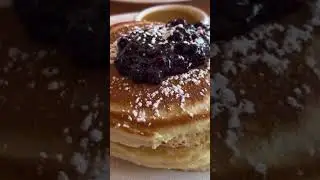 😋 BLUEBERRY PANCAKES #shorts #pancake