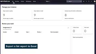 How to export a list report to Excel