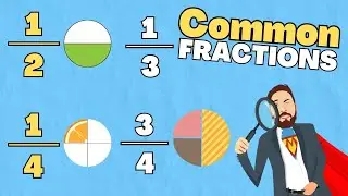 Identifying Common FRACTIONS | Year 3 Maths Lesson Uk