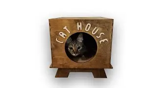 Как сделать домик для кота кошки котят