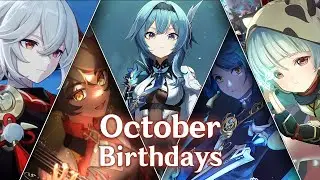 OCTOBER ● Announcement of Birthdays  ● RU/EN Sub | Genshin Impact