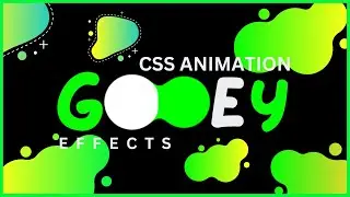 Gooey Effect CSS | Gooey Animation Effect CSS | CSS Animation Effect | CSS Animation 2023