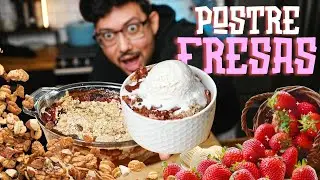 Delicioso Strawberry Crumble Casero! 🍓 | Postre Fácil y Rápido