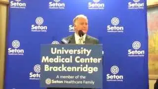 Sen Watson speaks at Seton Psychiatric ED opening