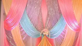 DIY: STAGE DRAPING SET UP | BACKDROP TUTORIAL | PARTY BACKDROP DECORATIONS