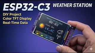 DIY Smart Weather Station with ESP32-C3 + DHT11 Sensor + TFT Display