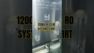 12000LPH SS RO SYSTEMS @RAMROTECHNOLOGY # INDUSTRIAL RO SYSTEM # SS MEMBRANE HOUSING # SS SKID