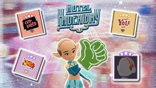 HOW TO UNLOCK THE CENSORED STICKER + (OMG & YOLO) IN HOTEL HIDEAWAY! 📖📚