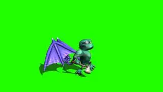monster death  in green screen