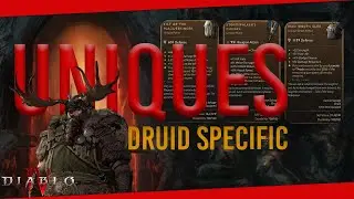 Detailed look at ALL DRUID Specific UNIQUES | Diablo IV