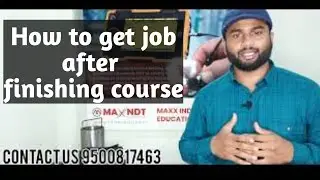 NDT Jobs after finishing course | MAXX industrial Education.