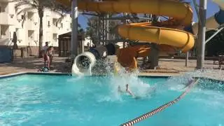 аквапарк в отеле waterslides aquapark