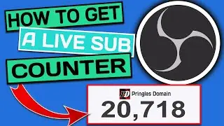 HOW TO GET A LIVE SUB COUNTER IN OBS STUDIO 2024 - NO 3rd Party websites