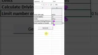 Generate Zip Codes within a Radius of a Zip Code or Address