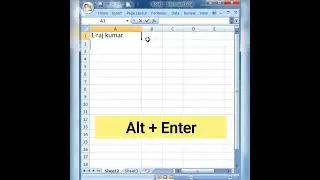 one cell more line create in excel || excel super hidden trick🔥🔥 