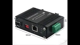 Mini Industrial Media Converter 10G/5G/2.5G/1G/100M Copper To 10GBASE-X SFP+ Fiber