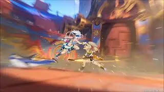 Genshin Impact - Kachina VS Mualani Cutscene Animation