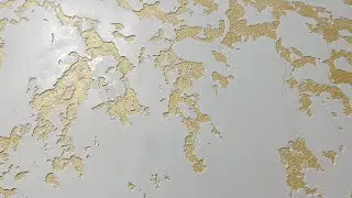 Grotto on a Golden Background | Decorative Plaster with Your Own Hands