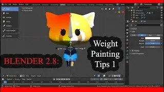 Blender 2.8: Weight Paint and Bone tips