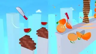 Almost cut! Very satisfying and relaxing Asmr slicing game