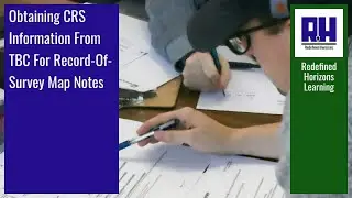 Obtaining CRS Information From TBC For Record-Of-Survey Map Notes