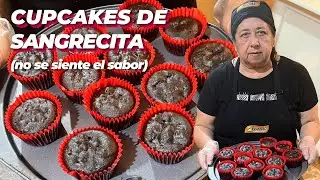 Cómo hacer CUPCAKES DE SANGRECITA Y CHOCOLATE | Postre nutritivo rico en HIERRO 🩸