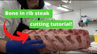 Beef Rib steak cutting tutorial.