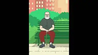 An Old Man Experiencing Unexplained Muscle Growth