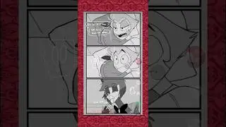|Alastor X Lucifer 🍎🐍| Fanmade comic (Chip kiss ♡)| #hazbinhotel #capcut #comics #cute