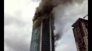 TOWER CAUGHT FIRE IN DUBAI