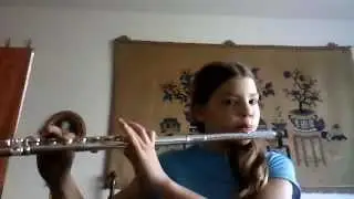 Au Claire de la Lune on the flute