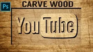 Carve Wood in Photoshop CC 2019  by GFX Mentor Designer