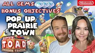 Pop Up Prairie Town | 1-14 | All Gems | Hidden Objective | 2 Player | Husband Wife | Captain Toad