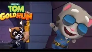 Talking Tom Gold Run Officer iPad Android Gameplay Full HD 2017