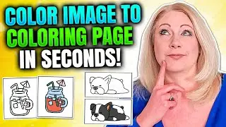 EASY HACKS To REMOVE COLOR FROM IMAGES in Canva To Make Your Own Coloring Books To Sell
