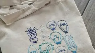 Easy embroidery of a tote bag