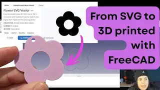 How to turn an SVG image into a 3D printed object with FreeCAD